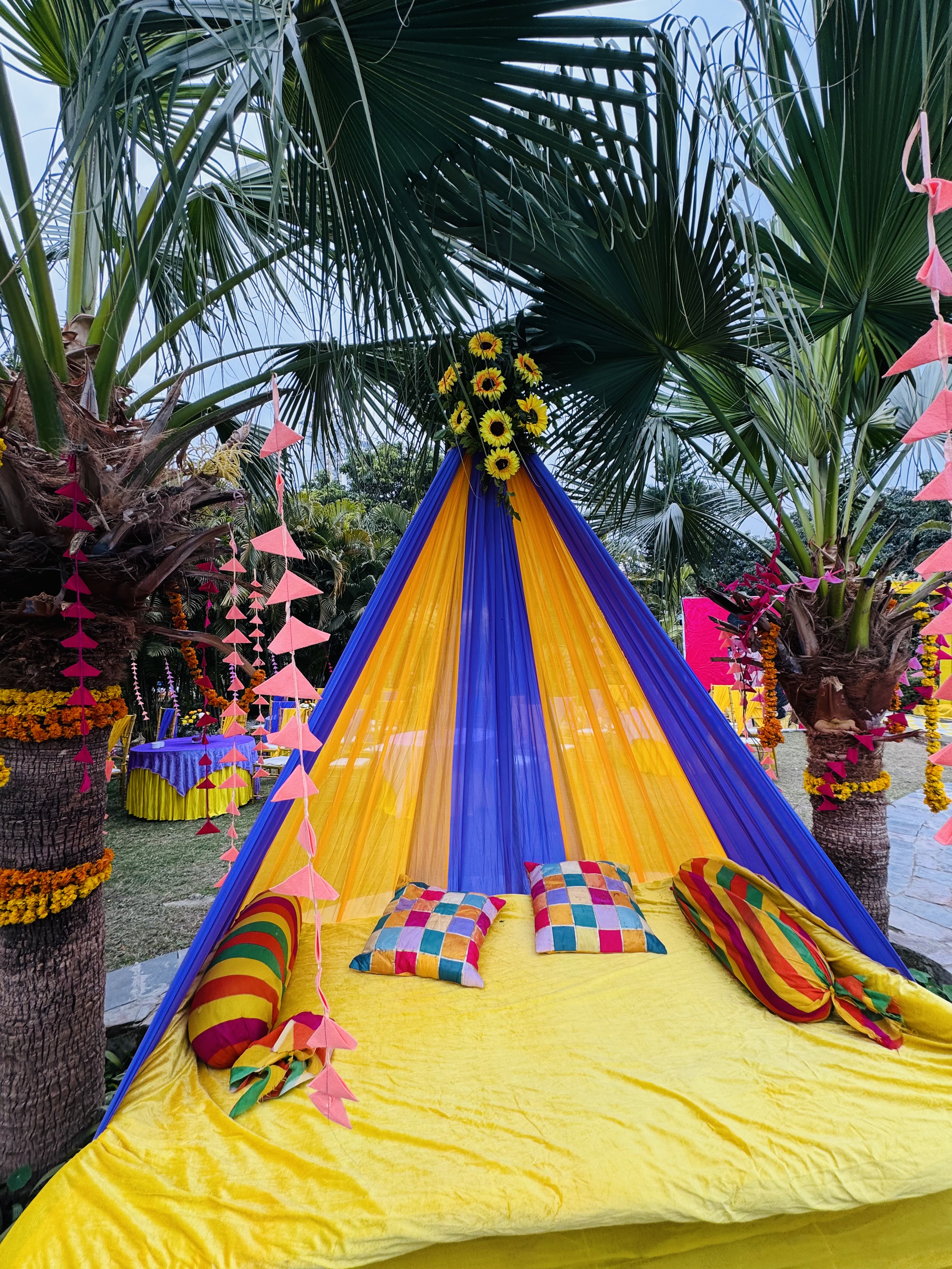 Haldi wedding photo at Corbett Wild Resort